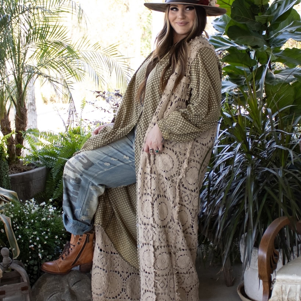 ✨️✨️✨️2 LEFT***FINAL PRICE**NEW Jaded Gypsy Forever Timeless Vest Duster - Picture 3 of 5